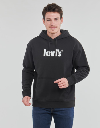 Kleidung Herren Sweatshirts Levi's RELAXED GRAPHIC PO Poster / Schwarz / blau / rot