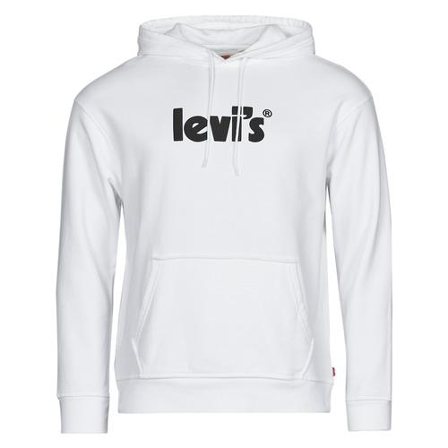 Kleidung Herren Sweatshirts Levi's RELAXED GRAPHIC PO Poster / Weiss