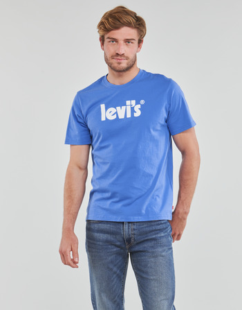 Kleidung Herren T-Shirts Levi's SS RELAXED FIT TEE Poster / Tee / Francia / Blau