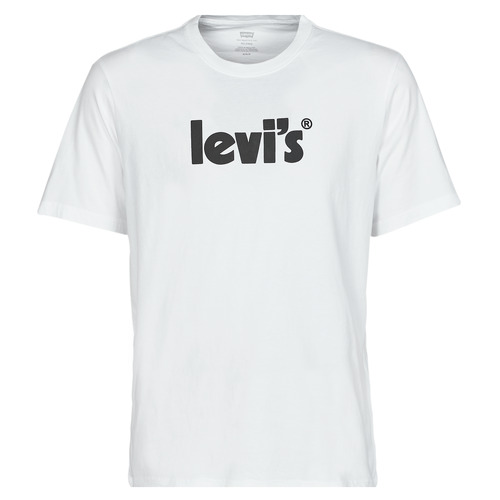 Kleidung Herren T-Shirts Levi's SS RELAXED FIT TEE Poster / Weiss