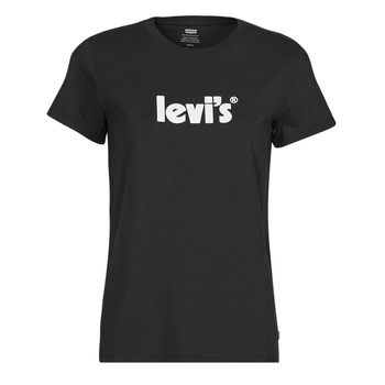 Kleidung Damen T-Shirts Levi's THE PERFECT TEE Saisonbedingt / Poster / T2 / Schwarz / blau / rot