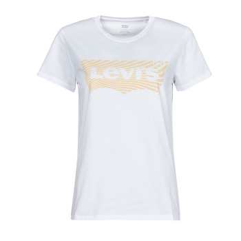 Kleidung Damen T-Shirts Levi's THE PERFECT TEE Gewellt / Weiss