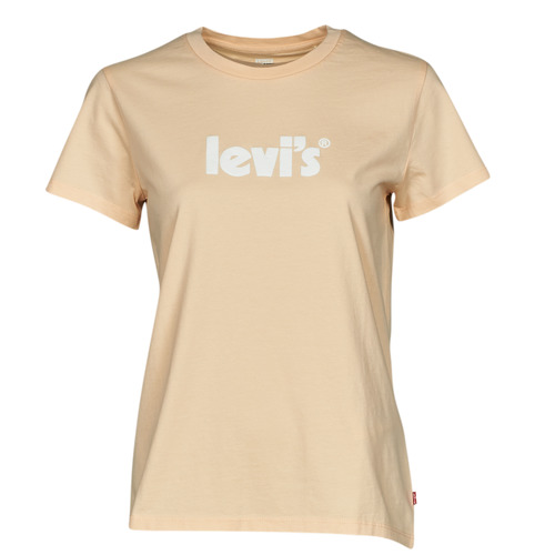 Kleidung Damen T-Shirts Levi's THE PERFECT TEE Saisonbedingt / Poster / Miel/vachetta / Breifarbig