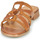 Schuhe Damen Pantoffel The Divine Factory QL4610 Camel