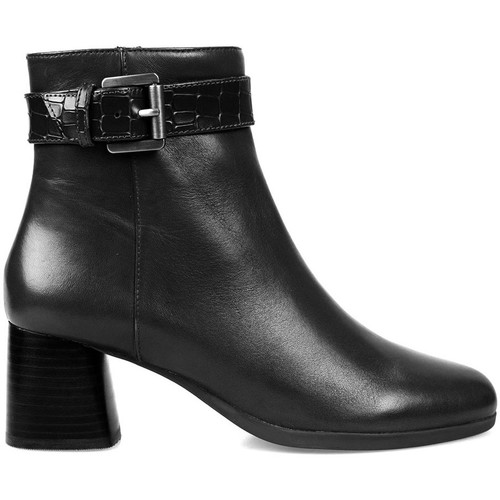 Schuhe Damen Low Boots Geox D04EFH 04340 | Calinda Schwarz