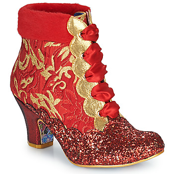 Schuhe Damen Low Boots Irregular Choice Fancy A Cuppa Rot / Gold