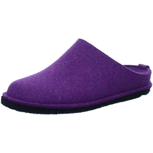 Schuhe Damen Hausschuhe Haflinger Flair Soft 311010-101 maulbeere Wolle 311010-101 Violett