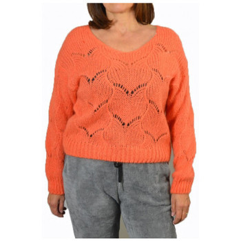 Kleidung Damen T-Shirts & Poloshirts Dinovo Scollo  V Intarsiato Orange