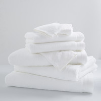 Home Handtuch und Waschlappen Tradilinge MERINGUE X2 Weiss