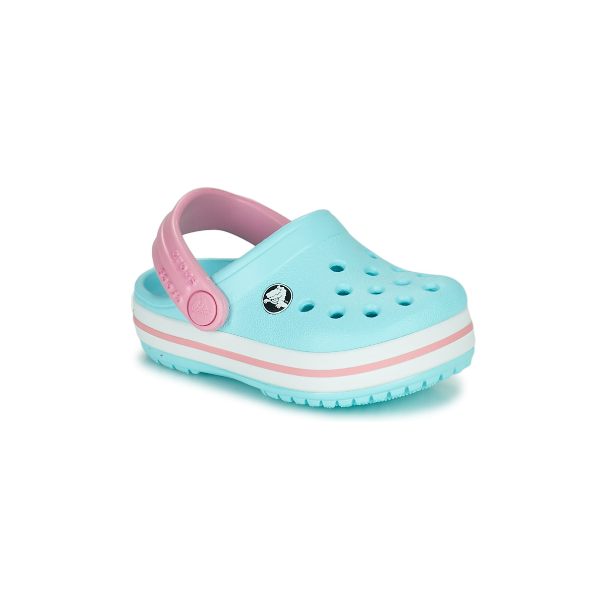 Schuhe Kinder Pantoletten / Clogs Crocs CROCBAND CLOG T Blau / Rosa