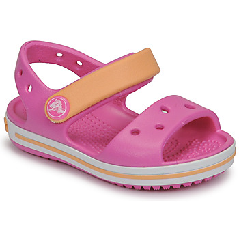Schuhe Mädchen Sandalen / Sandaletten Crocs CROCBAND SANDAL KIDS Rosa / Orange