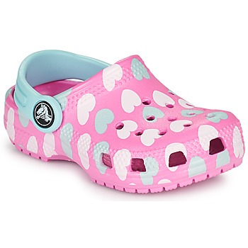 Schuhe Mädchen Pantoletten / Clogs Crocs CLASSIC EASY ICON CLOG T Rosa