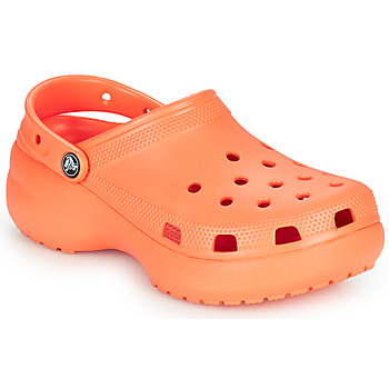 Schuhe Damen Pantoletten / Clogs Crocs Classic Platform Clog W Korallenrot