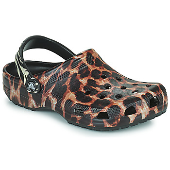 Schuhe Damen Pantoletten / Clogs Crocs Classic Animal Remix Clog Schwarz / Leopard