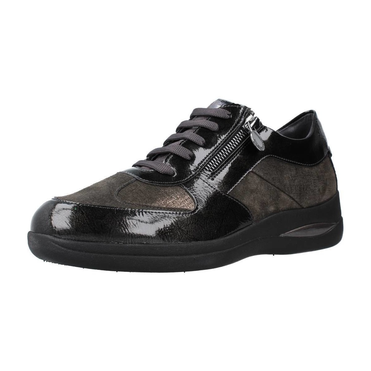 Schuhe Damen Sneaker Stonefly AURORA 13 S.PATENT Grau