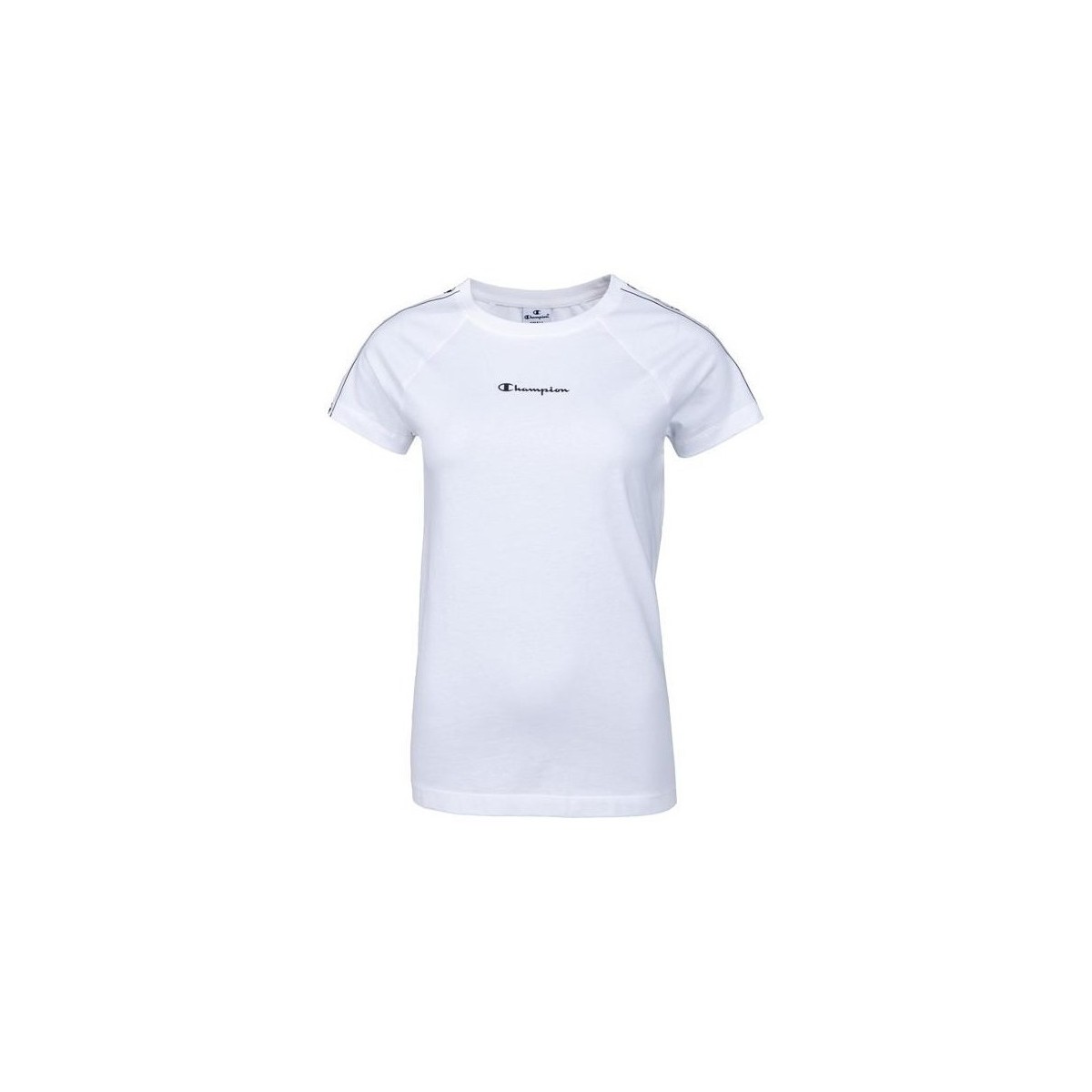 Kleidung Damen T-Shirts Champion Crewneck Tshirt Weiss