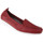 Schuhe Damen Slipper Natural Feet Mokassin Adela Farbe: rot Bordeaux