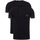 Kleidung Herren T-Shirts Guess Pack x2 logo triangle Schwarz