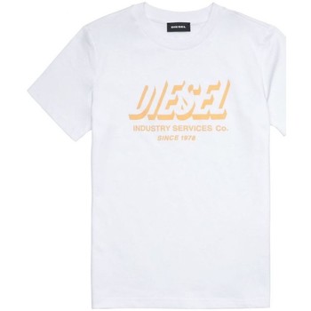 Kleidung Kinder T-Shirts & Poloshirts Diesel J00292 0GRAM - TDIEGOSA5-K100 Weiss