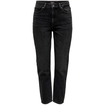 Kleidung Damen Jeans Only 15235780 EMILY-BLACK DENIM Schwarz