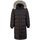 Kleidung Damen Jacken North Bend Sport Henna W Padded Long Jacket,Black hellgelb 1082362-1001 Schwarz