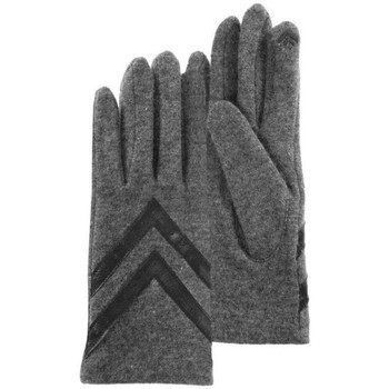 Accessoires Damen Handschuhe Isotoner gants tactile femme laine gris chiné 85229 Grau