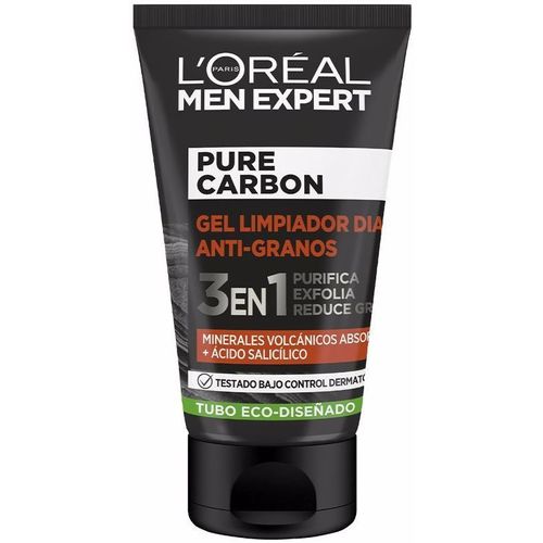 Beauty Herren Anti-Aging & Anti-Falten Produkte L'oréal Men Expert Pure Charcoal Gel Limpiador Antigranos 3 En 1 