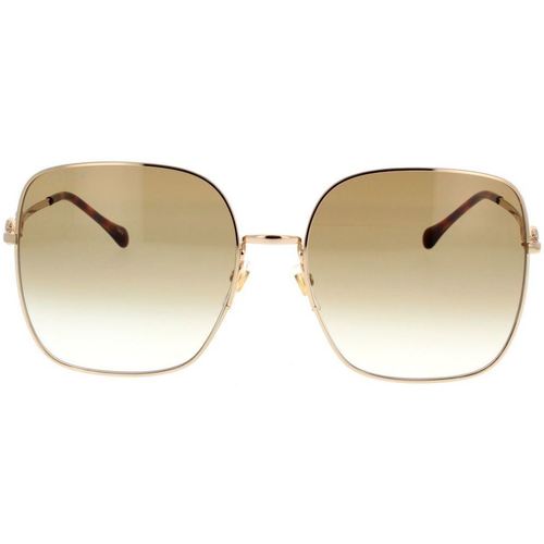 Uhren & Schmuck Damen Sonnenbrillen Gucci Sonnenbrille GG0879S 002 Gold