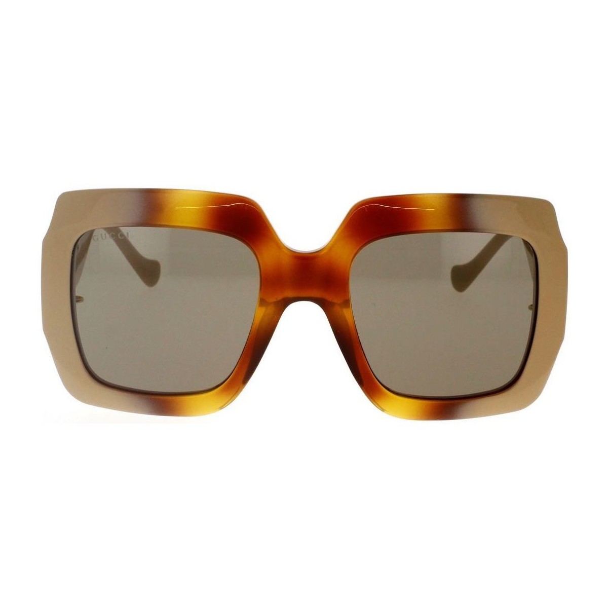 Uhren & Schmuck Damen Sonnenbrillen Gucci -Sonnenbrille mit Kette GG1022S 003 Braun