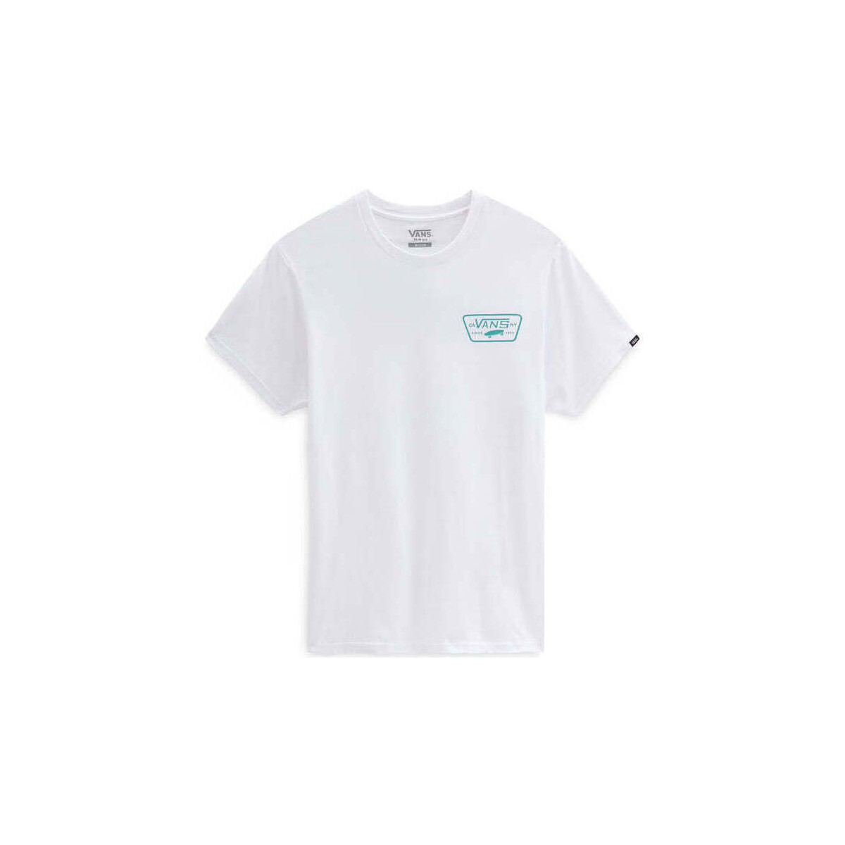 Kleidung Herren T-Shirts & Poloshirts Vans T-Shirt  Full Patch Back SS White-Porcelain Green Weiss