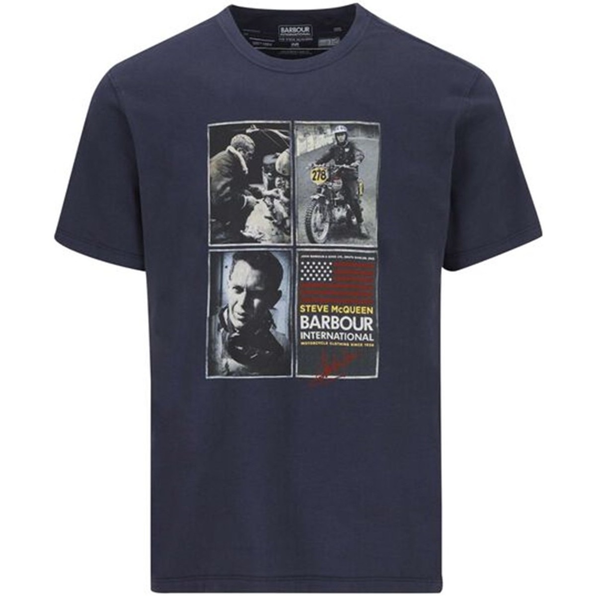 Kleidung Herren T-Shirts Barbour MTS0866 NY9 T-shirt Mann Blu NY91 Blau