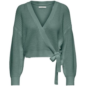 Kleidung Damen Pullover Only Breda Wrap Cardigan - Chinois Green Grün