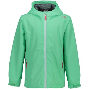 Kleidung Jungen Jacken Cmp Sport Girl Jacket Fix Hood Regenjacke 39X7985-E432 grün
