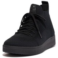 Schuhe Damen Sneaker Low FitFlop RALLY X KNIT HIGH-TOP SNEAKERS ALL BLACK Blau