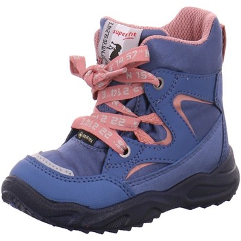 Schuhe Mädchen Babyschuhe Superfit Schnuerstiefel Glacier 1-009222-8010 Blau