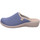 Schuhe Damen Hausschuhe Fly Flot Keilpantoffel 330019-51 Blau