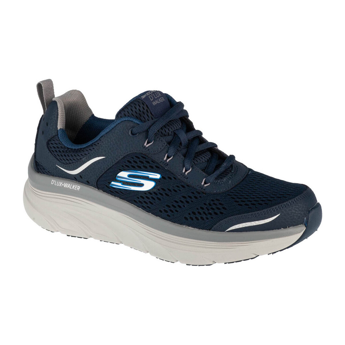Schuhe Herren Sneaker Low Skechers D'Lux Walker Blau