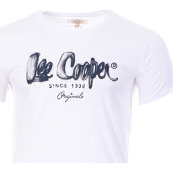 Kleidung Herren T-Shirts Lee Cooper LEE-008971 Weiss
