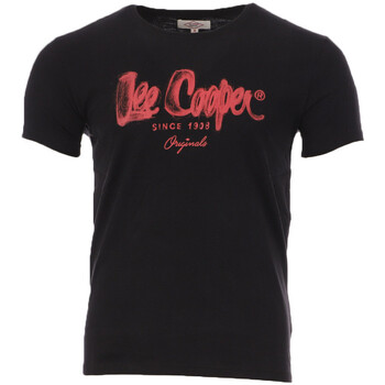 Kleidung Herren T-Shirts Lee Cooper LEE-008971 Schwarz