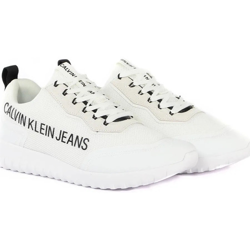 Schuhe Herren Sneaker Low Calvin Klein Jeans Runner Weiss