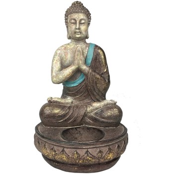 Home Statuetten und Figuren Signes Grimalt Buddha-Figur Sitzend Betet Grau