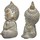 Home Statuetten und Figuren Signes Grimalt Figur Buda 2 Einheiten Grau