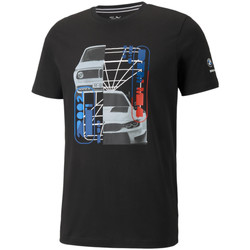 Kleidung Herren T-Shirts Puma BMW Motorsport Graphic Tee Schwarz