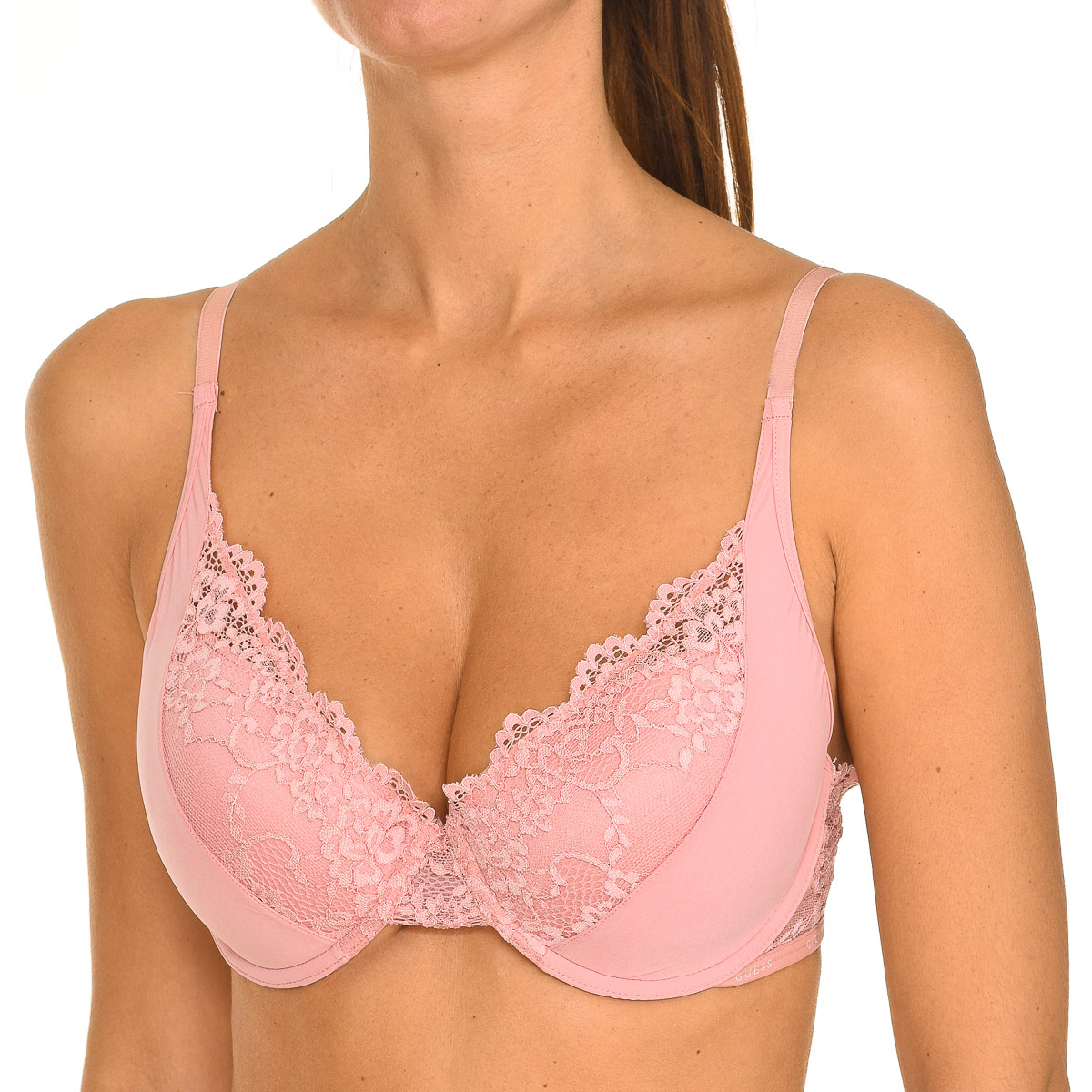 Unterwäsche Damen Sport-BH Guess O0BC01PZ01C-G110 Rosa