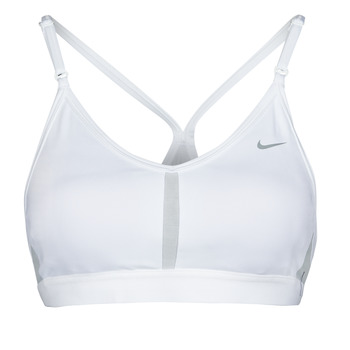 Kleidung Damen Sport BHs Nike V-Neck Light-Support Sports Bra Weiss / Grau  /  fog / Partikelfarbe / Grau 