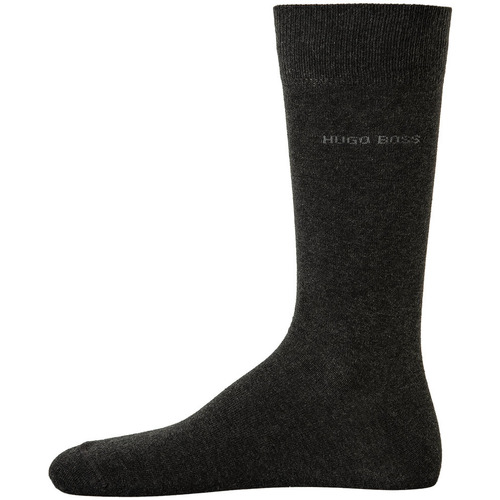 BOSS Herren Socken 2er Pack - Kurzsocken, Block Stripe CC Grau
