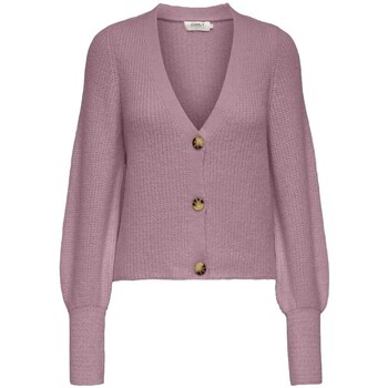Kleidung Damen Pullover Only Cardigan Clare - Elderberry Violett