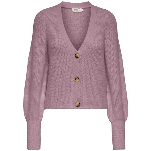 Kleidung Damen Pullover Only Cardigan Clare - Elderberry Violett