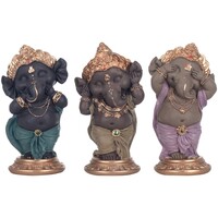 Home Statuetten und Figuren Signes Grimalt Figur Ganesha 3 Einheiten Multicolor