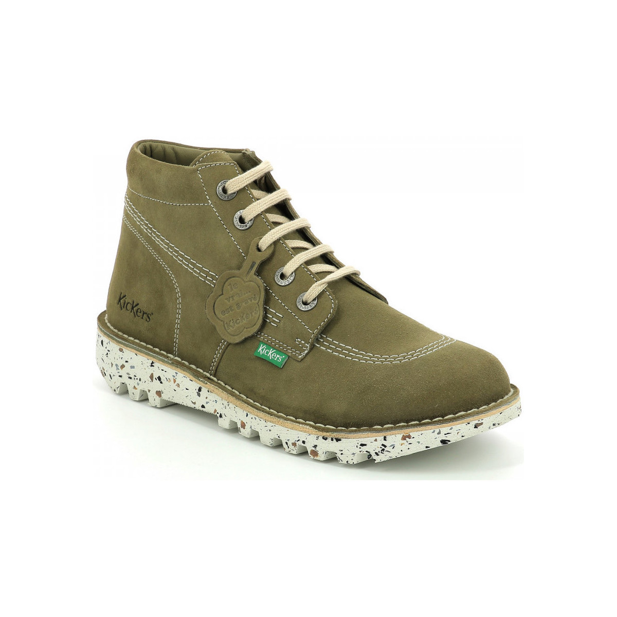Schuhe Herren Boots Kickers Neorallye Grün